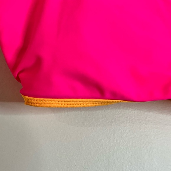 U.S. Polo Assn. Neon Pink & Orange Sports Bra Bikini Top XL - Picture 11 of 16